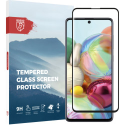 Rosso Tempered Glass - FullFace Αντιχαρακτικό Προστατευτικό Γυαλί Οθόνης Samsung Galaxy A71 - Black (8719246223914)