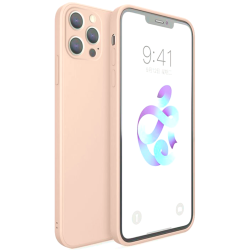 Bodycell Square Liquid Θήκη Σιλικόνης - Apple iPhone 13 Pro - Pink (5206015058042)