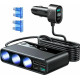 Joyroom Multi-Port Car Charger - Φορτιστής Αυτοκινήτου με 5 x USB / 1 x Type-C / 3 x Υποδοχές Αναπτήρα - QC3.0 - 154W - Black (JR-CL06)