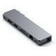 Satechi Αντάπτορας Type-C Pro Hub Max για MacBook - Με 1 x USB 4 / 1 x HDMI / 1 x USB-A 3.0 / 1 x micro/SD / 1 x Gigabit Ethernet / 1 x Type-C / 1 x 3.5mm Jack - Space Gray (ST-UCPHMXM)