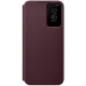 Official Samsung Smart Clear View Cover - Θήκη Flip με Ενεργό Πορτάκι Samsung Galaxy S22 Plus 5G - Burgundy (EF-ZS906CEEGEE)