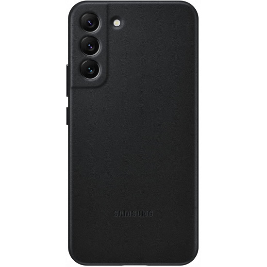 Official Samsung Leather Cover - Δερμάτινη Θήκη Samsung Galaxy S22 Plus 5G - Black (EF-VS906LBEGWW)