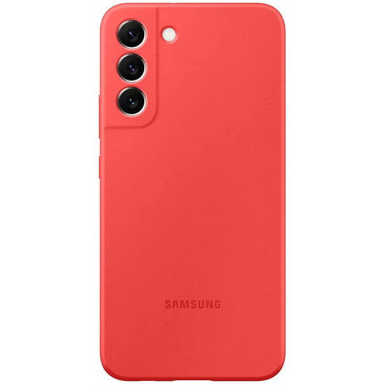 Official Samsung Silicone Cover Θήκη Σιλικόνης - Samsung Galaxy S22 Plus 5G - Coral (EF-PS906TPEGWW)