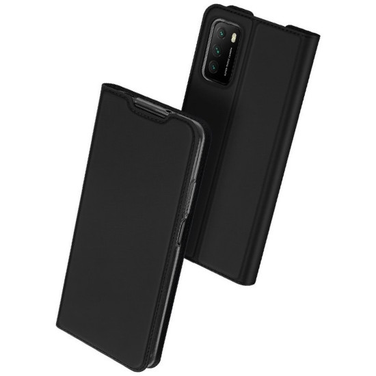 Duxducis SkinPro Θήκη Πορτοφόλι Xiaomi Redmi 9T / Poco M3 - Black (6934913054918)