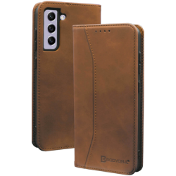 Bodycell Θήκη - Πορτοφόλι Samsung Galaxy S21 FE 5G - Brown (5206015058394)