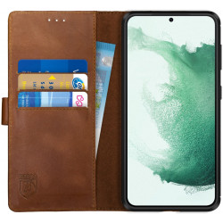 Rosso Deluxe Δερμάτινη Θήκη Πορτοφόλι Samsung Galaxy S22 Plus 5G - Brown (8719246337314)