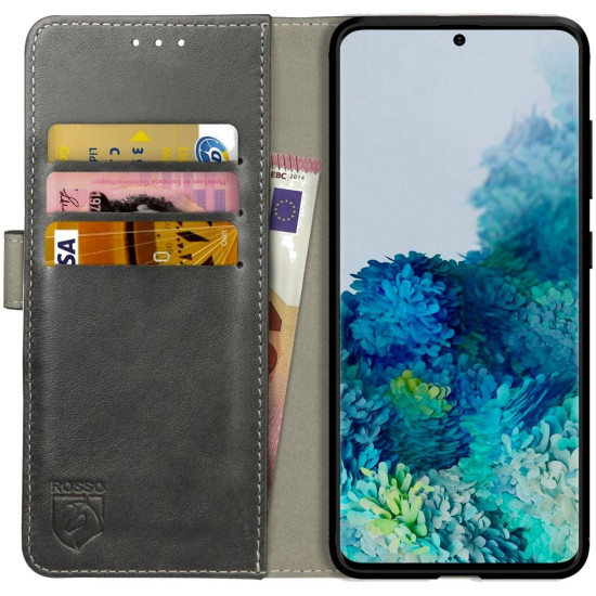 Rosso Element PU Θήκη Πορτοφόλι Samsung Galaxy S20 Plus - Grey (8719246223518)