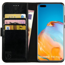 Rosso Element PU Θήκη Πορτοφόλι Huawei P40 Pro - Black (8719246238697)