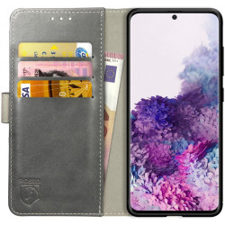 Rosso Element PU Θήκη Πορτοφόλι Samsung Galaxy S20 - Grey (8719246223525)