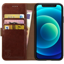 Rosso Element PU Θήκη Πορτοφόλι Apple iPhone 12 mini - Brown (8719246252303)