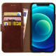 Rosso Element PU Θήκη Πορτοφόλι Apple iPhone 12 mini - Brown (8719246252303)