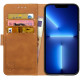 Rosso Element PU Θήκη Πορτοφόλι Apple iPhone 13 Pro - Light Brown (8719246324789)