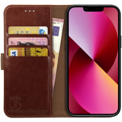 Rosso Element PU Θήκη Πορτοφόλι Apple iPhone 13 - Brown (8719246324673)