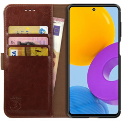 Rosso Element PU Θήκη Πορτοφόλι Samsung Galaxy M52 5G - Brown (8719246342370)