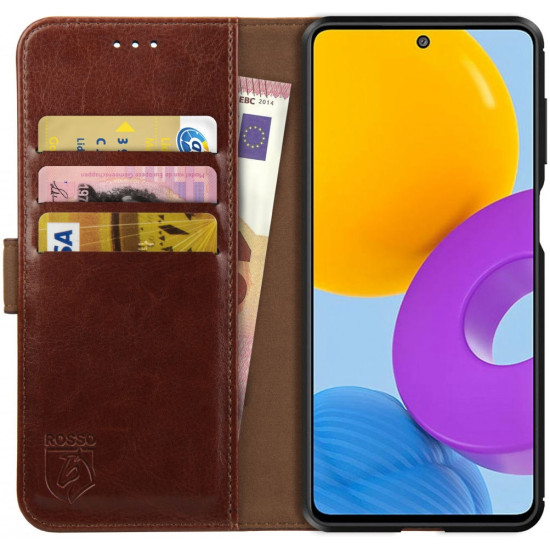 Rosso Element PU Θήκη Πορτοφόλι Samsung Galaxy M52 5G - Brown (8719246342370)