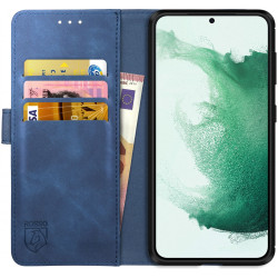 Rosso Element PU Θήκη Πορτοφόλι Samsung Galaxy S22 Plus 5G - Blue (8719246343131)