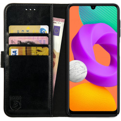Rosso Element PU Θήκη Πορτοφόλι Samsung Galaxy M22 / A22 4G - Black (8719246339684)