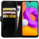 Rosso Element PU Θήκη Πορτοφόλι Samsung Galaxy M22 / A22 4G - Black (8719246339684)