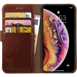Rosso Element PU Θήκη Πορτοφόλι Apple iPhone X / XS - Brown (8719246173196)