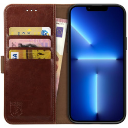 Rosso Element PU Θήκη Πορτοφόλι Apple iPhone 13 Pro - Brown (8719246324697)