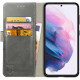 Rosso Element PU Θήκη Πορτοφόλι Samsung Galaxy S21 Plus 5G - Grey (8719246286117)