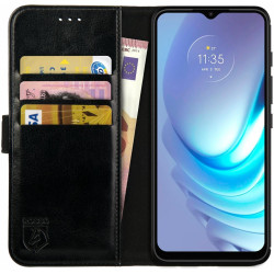 Rosso Element PU Θήκη Πορτοφόλι Motorola Moto G50 4G - Black (8719246342301)