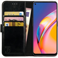 Rosso Element PU Θήκη Πορτοφόλι Oppo Reno5 Lite - Black (8719246342400)