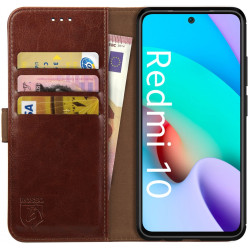 Rosso Element PU Θήκη Πορτοφόλι Xiaomi Redmi 10 - Brown (8719246342394)