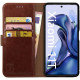 Rosso Element PU Θήκη Πορτοφόλι Xiaomi 11T / 11T Pro - Brown (8719246339653)