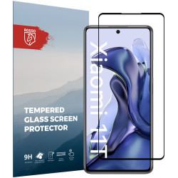 Rosso Tempered Glass - FullFace Αντιχαρακτικό Προστατευτικό Γυαλί Οθόνης Xiaomi 11T / 11T Pro - Black (8719246339769)
