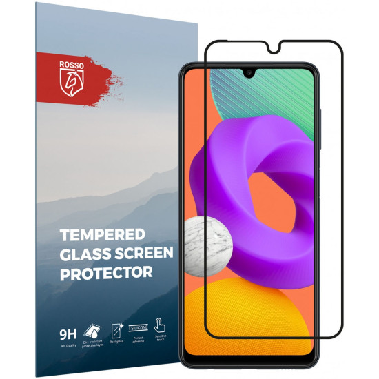 Rosso Tempered Glass - FullFace Αντιχαρακτικό Προστατευτικό Γυαλί Οθόνης Samsung Galaxy M22 4G / A22 4G - Black (8719246339783)