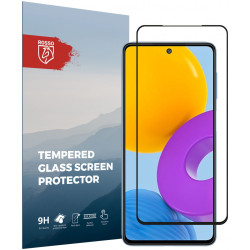 Rosso Tempered Glass - FullFace Αντιχαρακτικό Προστατευτικό Γυαλί Οθόνης Samsung Galaxy M52 5G - Black (8719246342455)