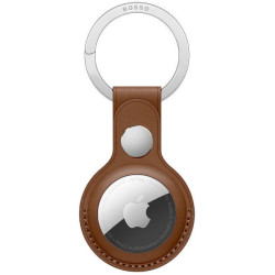 Rosso Element PU Θήκη / Μπρελόκ Apple AirTag 2 / 1 - Brown (8719246317675)