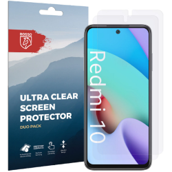 Rosso Ultra Clear Screen Protector - Μεμβράνη Προστασίας Οθόνης - Xiaomi Redmi 10 - 2 Τεμάχια (8719246342523)
