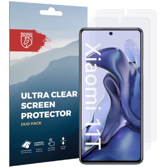 Rosso Ultra Clear Screen Protector - Μεμβράνη Προστασίας Οθόνης - Xiaomi 11T / 11T Pro - 2 Τεμάχια (8719246339806)