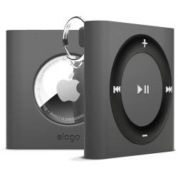 Elago W7 Case - Θήκη / Μπρελόκ Premium Σιλικόνης Apple AirTag 2 / 1 - Dark Grey (EATW7-DGY)
