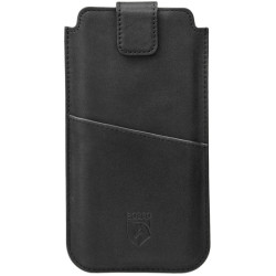 Rosso Deluxe Select Insert Case - Universal Δερμάτινη Θήκη για Smartphones / Κινητά - 14 x 7 cm - Black (8719246130120)