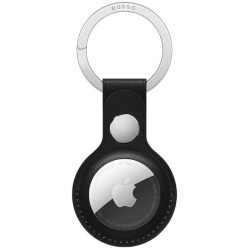 Rosso Element PU Θήκη / Μπρελόκ Apple AirTag 2 / 1 - Black (8719246317668)