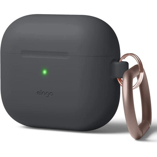 Elago Hang Case - Θήκη Σιλικόνης για AirPods 3rd Gen - Dark Gray (EAP3HG-HANG-DGY)