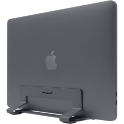 Macally Vertical Laptop Stand - Βάση από Μασίφ Ατσάλι για Macbook / Laptop 13" - 17" - Space Grey (VCSTAND)