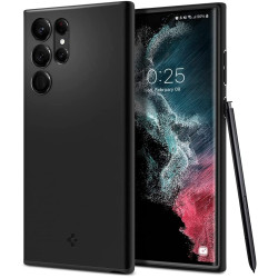 Spigen Θήκη Thin Fit - Samsung Galaxy S22 Ultra 5G - Black (ACS03911)