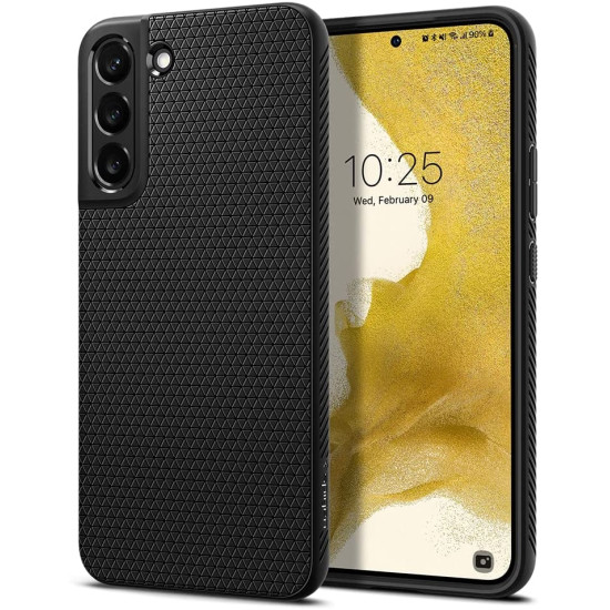 Spigen Θήκη Σιλικόνης Liquid Air - Samsung Galaxy S22 Plus 5G - Matte Black (ACS03953)