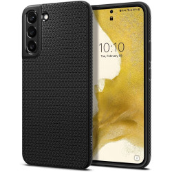 Spigen Θήκη Σιλικόνης Liquid Air - Samsung Galaxy S22 5G - Matte Black (ACS03987)