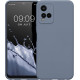 KWmobile Soft Slim Flexible Rubber Cover with Camera Protector - Θήκη Σιλικόνης Vivo Y21 με Πλαίσιο Κάμερας - Blue Grey (57577.12)