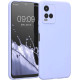KWmobile Soft Slim Flexible Rubber Cover with Camera Protector - Θήκη Σιλικόνης Vivo Y21 με Πλαίσιο Κάμερας - Light Lavender (57577.139)