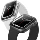 Uniq Glase Dual Pack Θήκη Σιλικόνης Apple Watch 9 / 8 / 7 41mm - Clear / Smoke - 2 Τεμάχια (UNIQ-41MM-GLSDUALPK)
