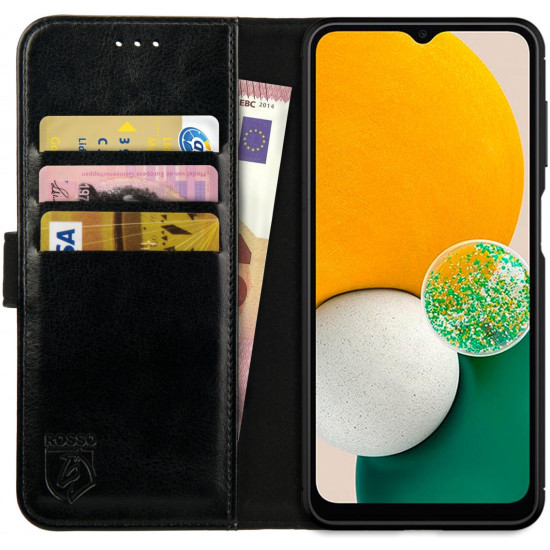 Rosso Element PU Θήκη Πορτοφόλι Samsung Galaxy A13 5G - Black (8719246339660)
