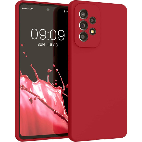 KWmobile Soft Flexible Rubber Cover - Θήκη Σιλικόνης Samsung Galaxy A53 5G - Sweet Cherry (57835.229)