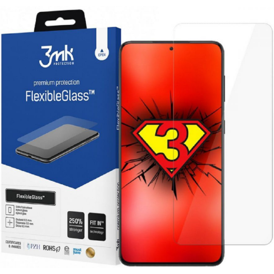 3MK Premium Flexible Glass - Αντιχαρακτικό Υβριδικό Προστατευτικό Γυαλί Οθόνης - Samsung Galaxy S22 5G - 0.3mm (5903108460897)
