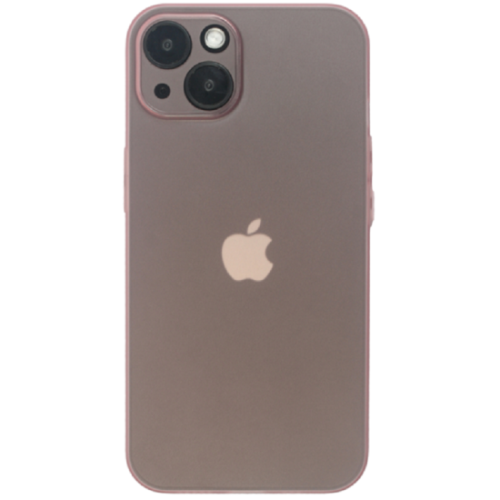 Vivid Θήκη Σιλικόνης Slim Apple iPhone 13 -Transparent / Pink (VISLIM196PK)